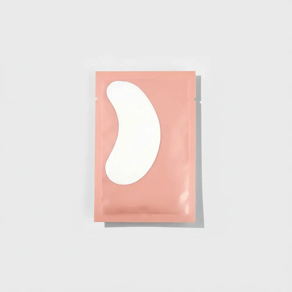 Patch gel pour les yeux rose - Fond gris clair